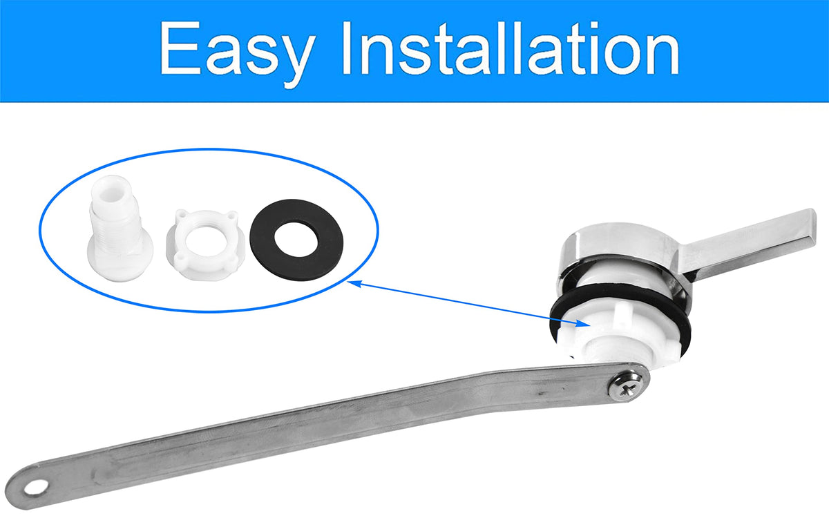 TECETOOL Kohler Cimarron chrome handle front view with sleek finish.
