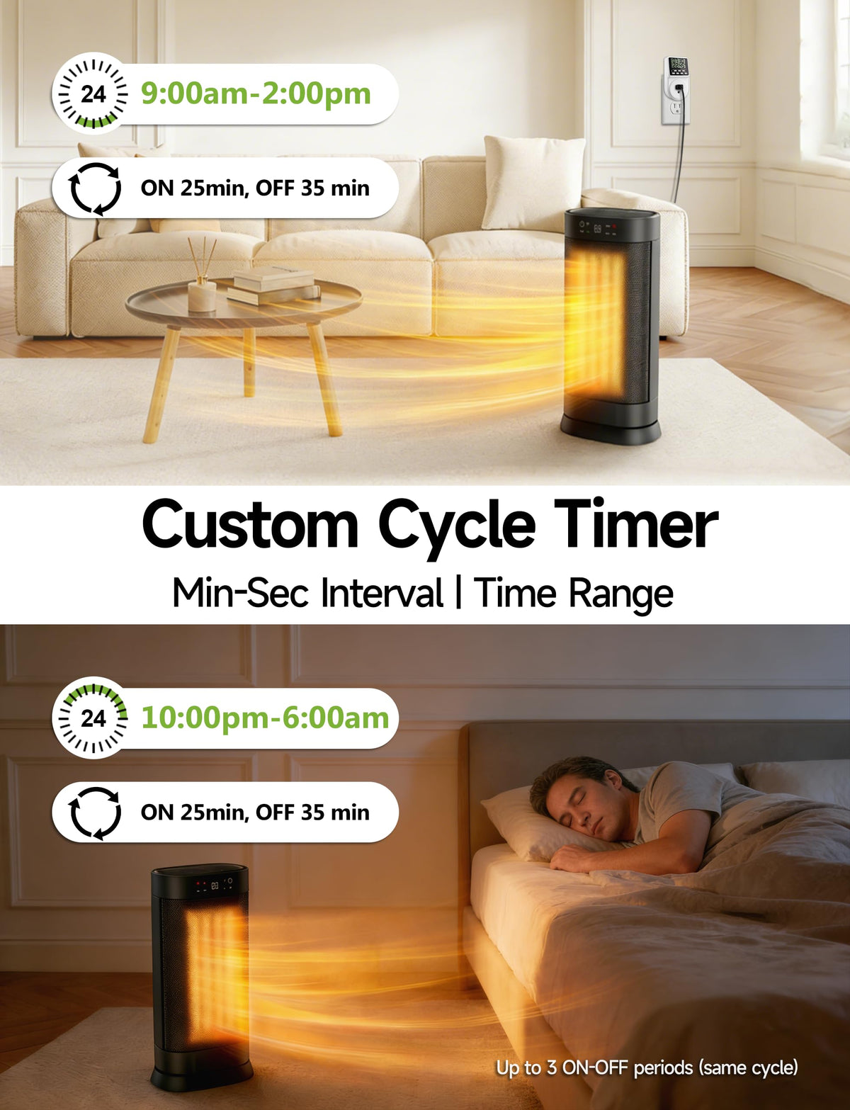 Techbee timer featuring fireproof housing and child lock for safety