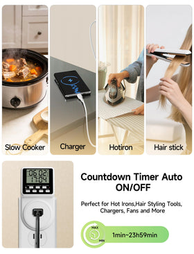 Techbee timer in on-off mode provides silent control for lamps and appliances