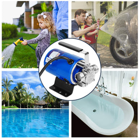 TecHome pump with durable metal connectors emphasizing reliability.