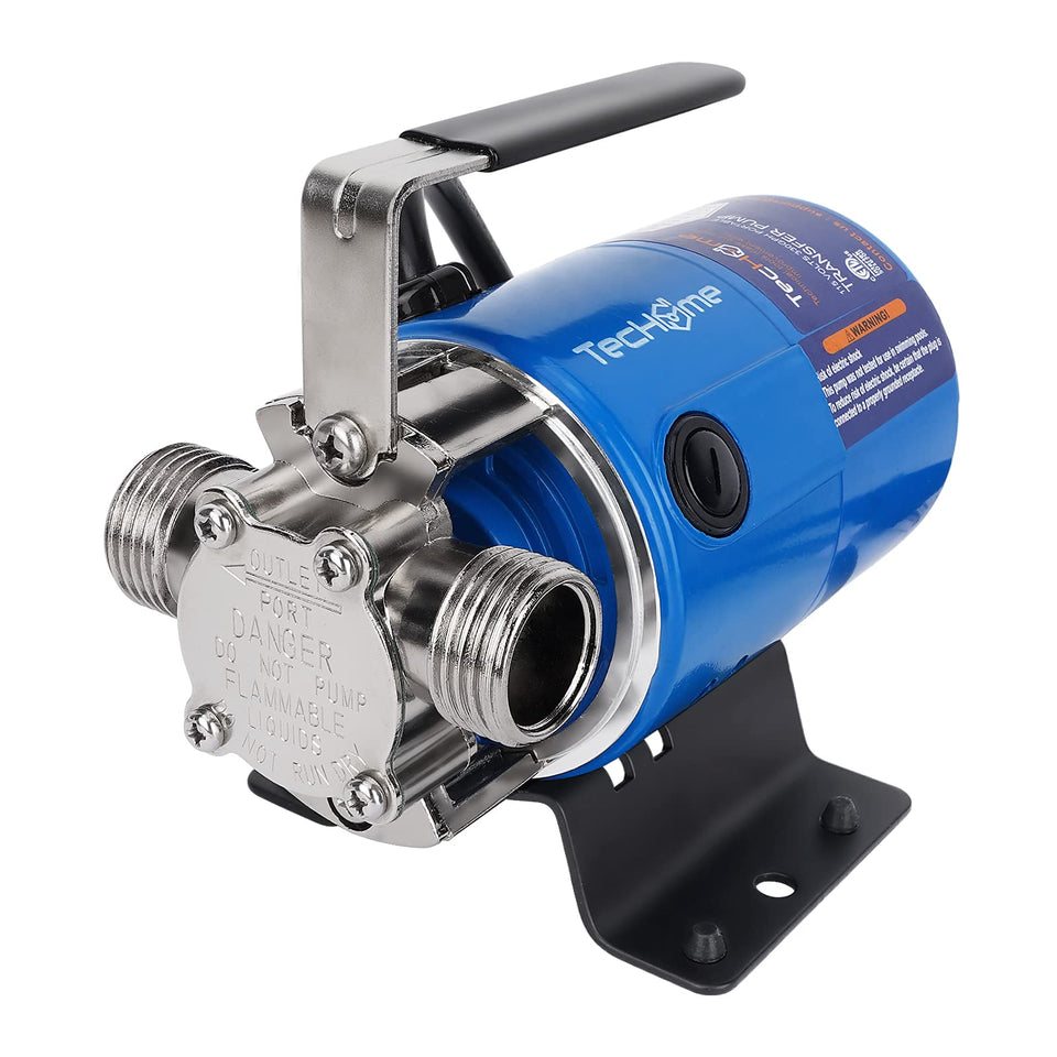 TecHome water pump head for smooth liquid transfer.