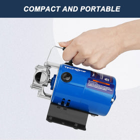 TecHome water pump with on/off switch for simple, controlled operation.