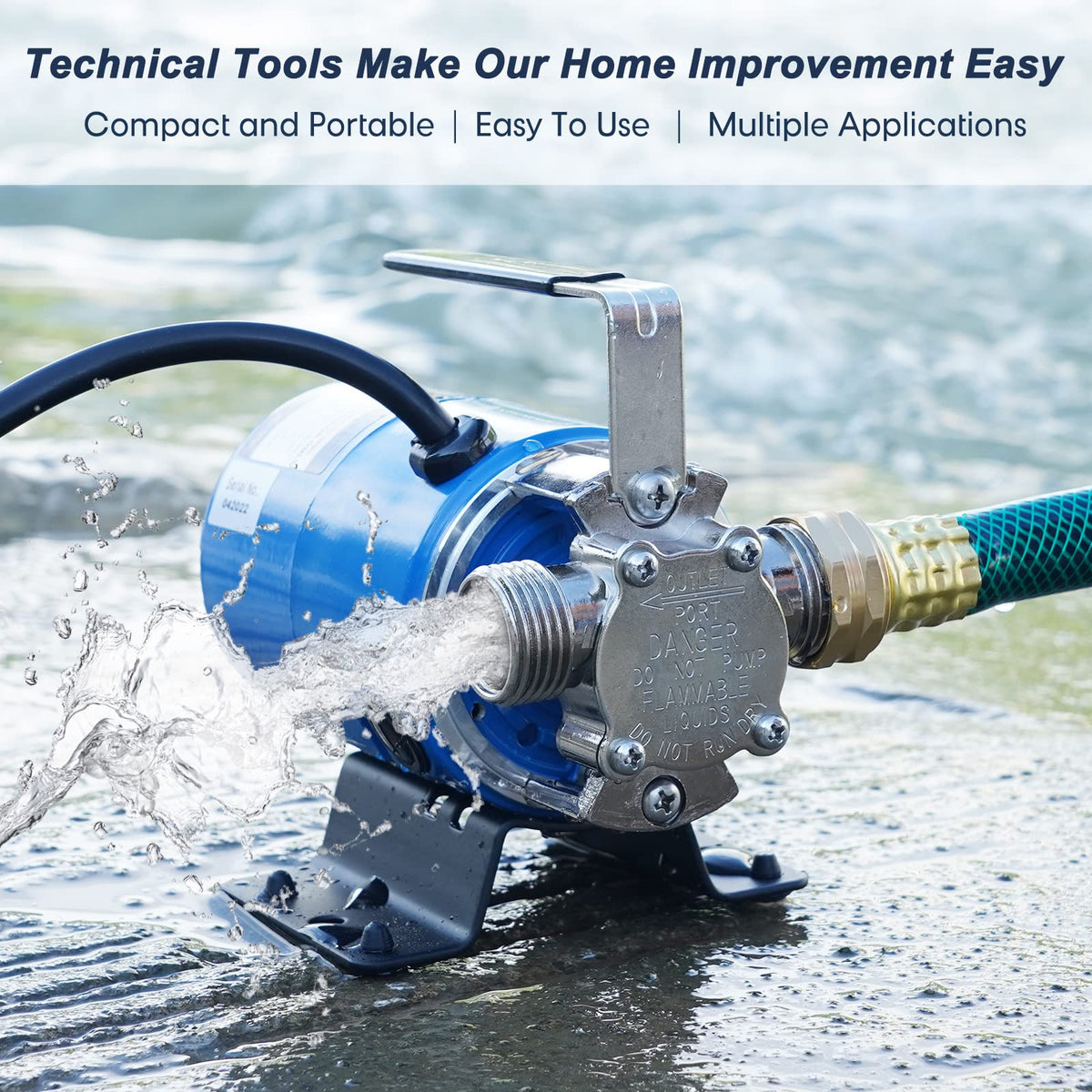TecHome portable, ergonomic handle for easy carrying.