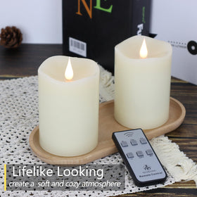 TECHLONG 3D flame candle in a lantern, ideal for wedding decor.
