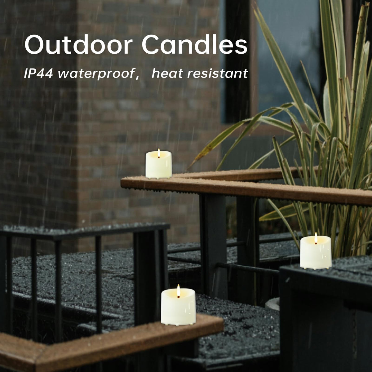 TechLONG battery-operated candles deliver 600+ hours of life.