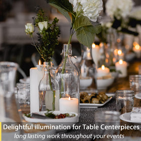 TECHLONG candle fits votive holders and lanterns for versatile decor.