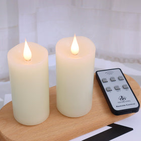 TechLong dinner-table candle offering safe, long-lasting ambiance