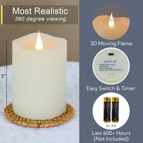 TECHLONG remote timer candle for convenient, hands-free control at events.