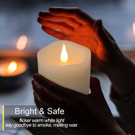 TECHLONG safe LED candle with no smoke or wax mess.