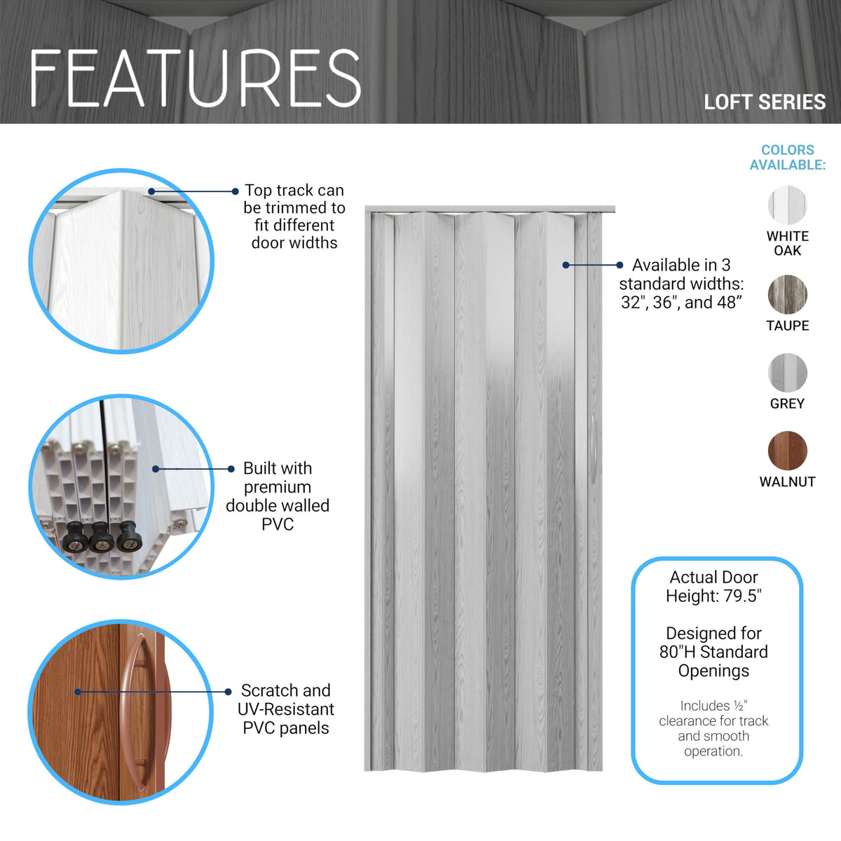 Techni Home double-wall PVC construction highlights durability and UV resistance.