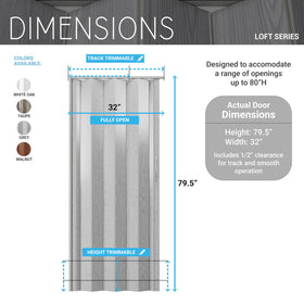 Techni Home double-walled PVC door offers durable interior privacy