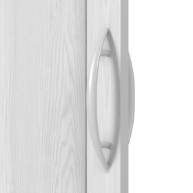 Techni Home magnet and striker plate ensure secure closing.