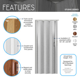 Techni Home Studio Series track and hardware included for quick setup.