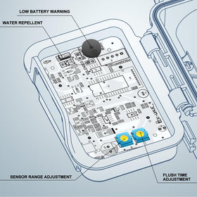 TECHO 1256315 adapts to K1954 toilets for easy retrofit.