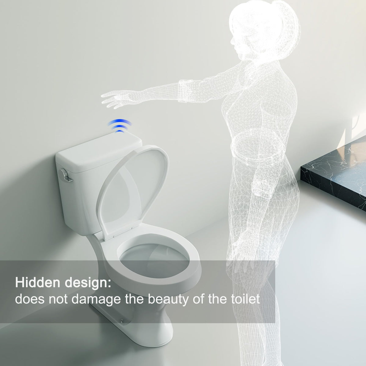 TECHO IP67-rated durability withstands moisture in daily bathroom conditions.
