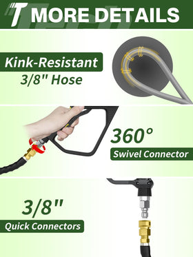 TechSweepPro metal fittings ensure leak free connections for reliable power washing