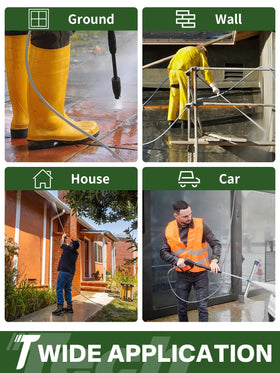 TechSweepPro wear resistant power washer hose supports long term use under demanding workloads