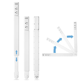 TECHY Outlet Extender Stick extends from 23 to 34 inches to reach hidden outlets.