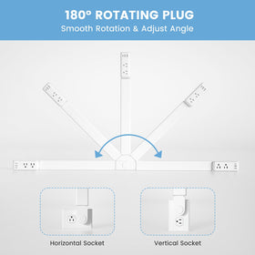TECHY Outlet Extender Stick USB-C and USB-A ports enable simultaneous charging.
