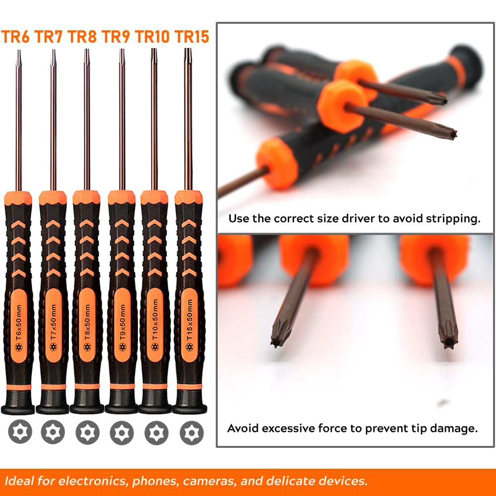Ergonomic non-slip handle provides a comfortable grip for extended use