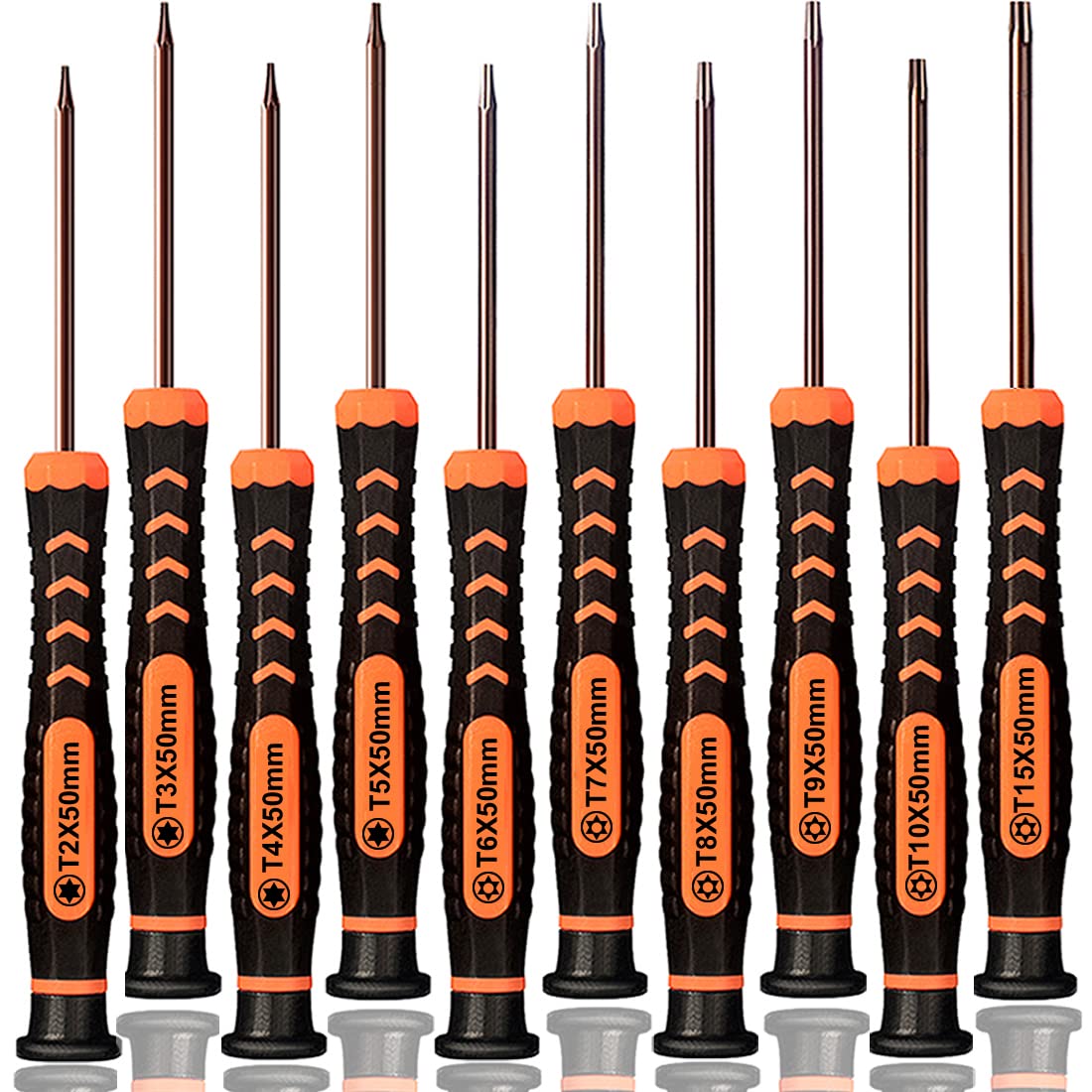 TECKMAN torx screwdriver set with sizes T2–T3 for precise electronics work