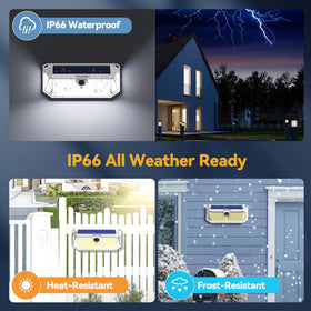 TECKNET PIR sensor detects movement up to 20 feet for safety.