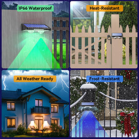 TECKNET solar lights save energy with no wiring