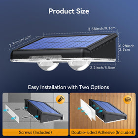 TECKNET dusk-to-dawn lights automatically illuminate at night