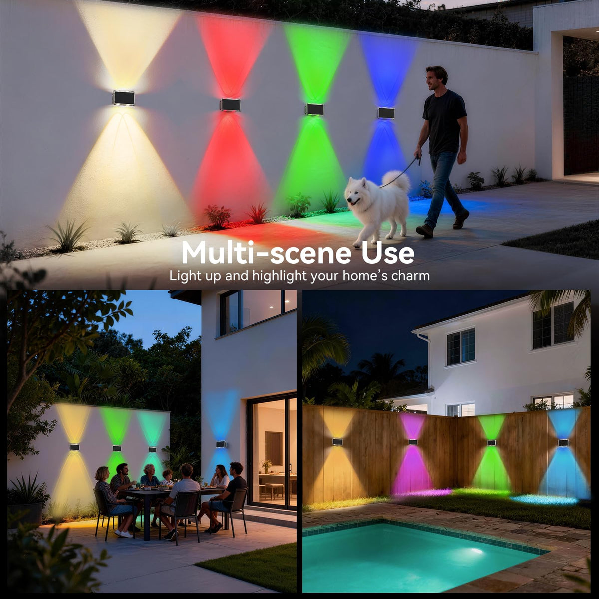 TECKNET solar lights charge efficiently in 4-6 hours, running 12-20 hours.