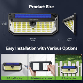 TECKNET solar motion lights come with 36-month support for long-term assurance
