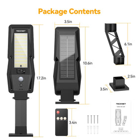 TECKNET dual-pack includes two lights and remotes for quick setup.