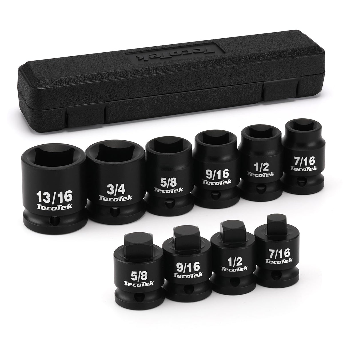 TecoTek pipe plug socket set in case highlights durable construction for heavy torque work
