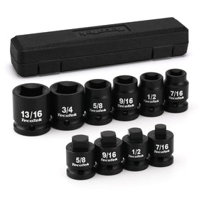 TecoTek pipe plug socket set in case highlights durable construction for heavy torque work