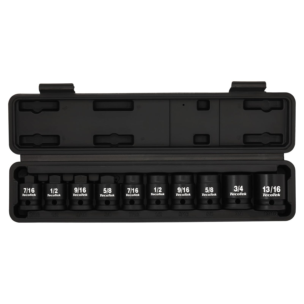 TecoTek storage case with printed size guide