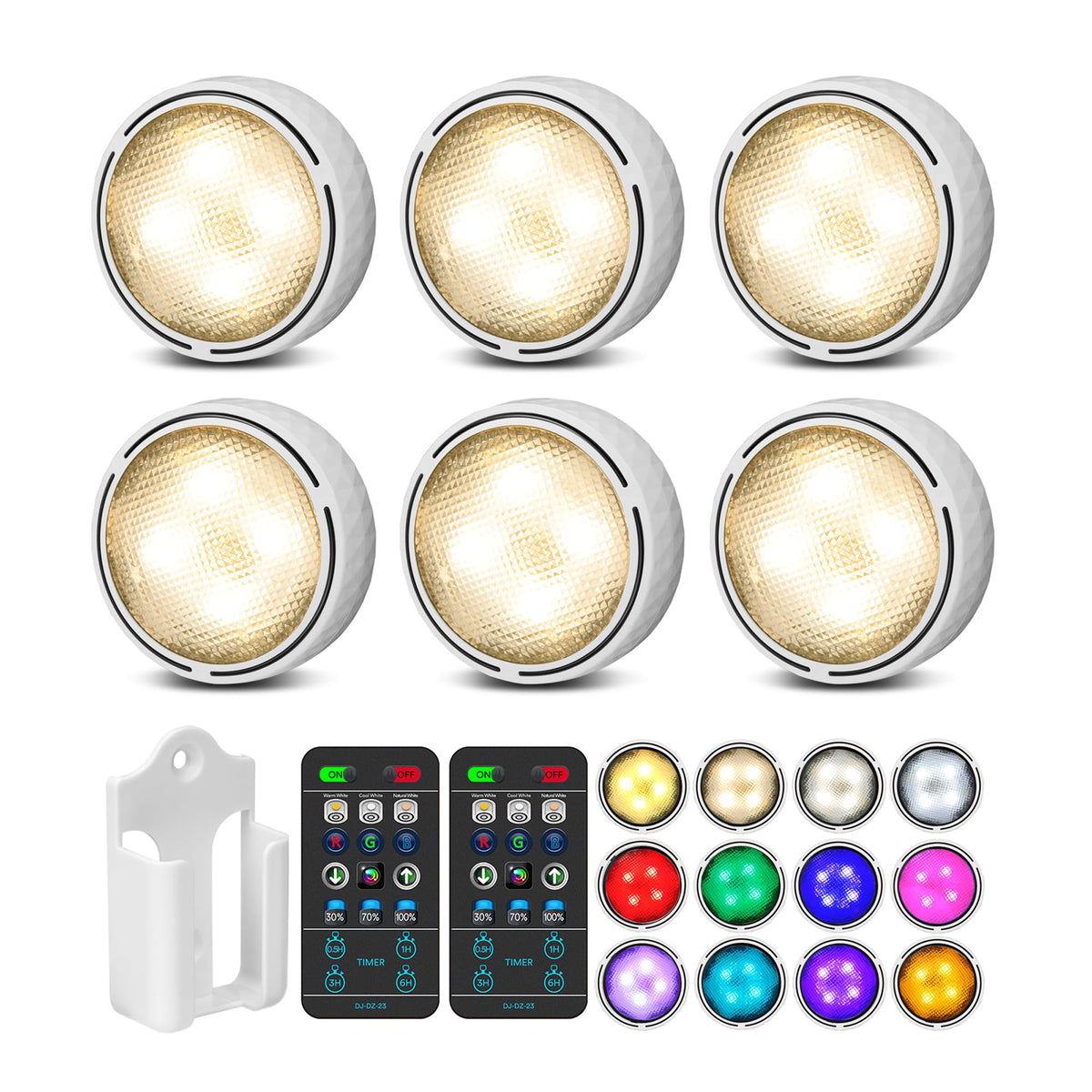 TECOMLIGHT puck lights illuminate under-cabinet spaces for easy kitchen tasks.