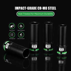 TecoTek 22.5mm socket handles swollen or stuck nuts with leverage.