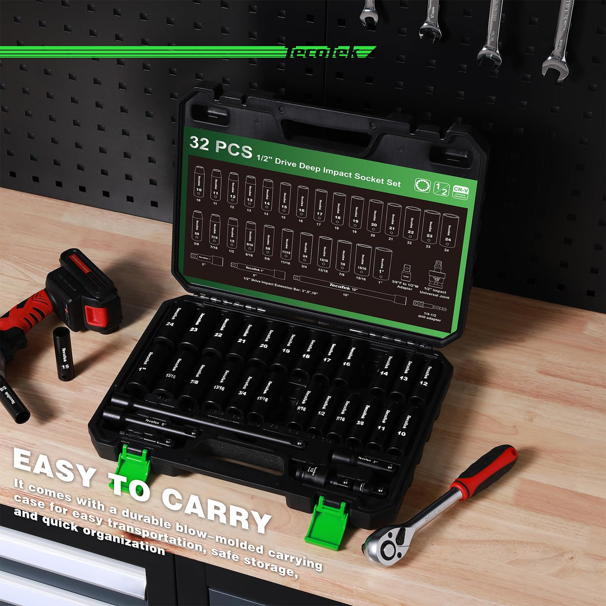 TecoTek robust storage case for easy transport