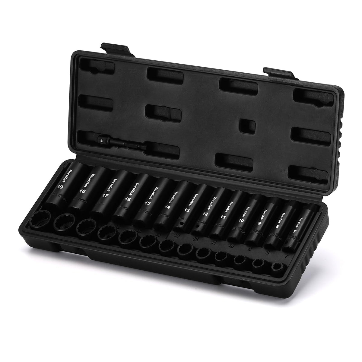 TecoTek metric sockets 7mm-19mm range for versatile repairs