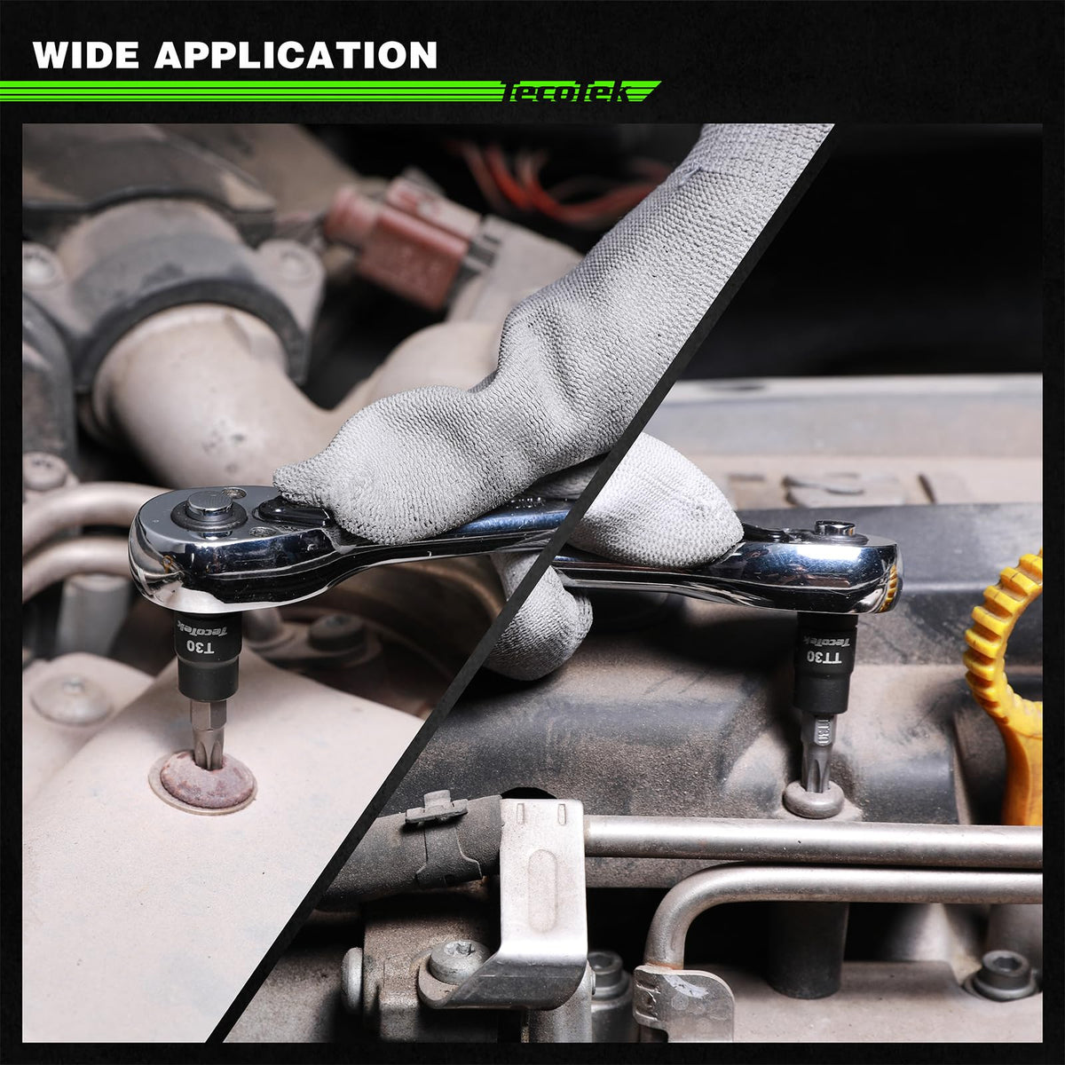 TecoTek premium CR-V steel construction delivers lasting durability and wear resistance.