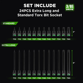 TecoTek S2 alloy steel Torx sockets deliver durability for daily projects
