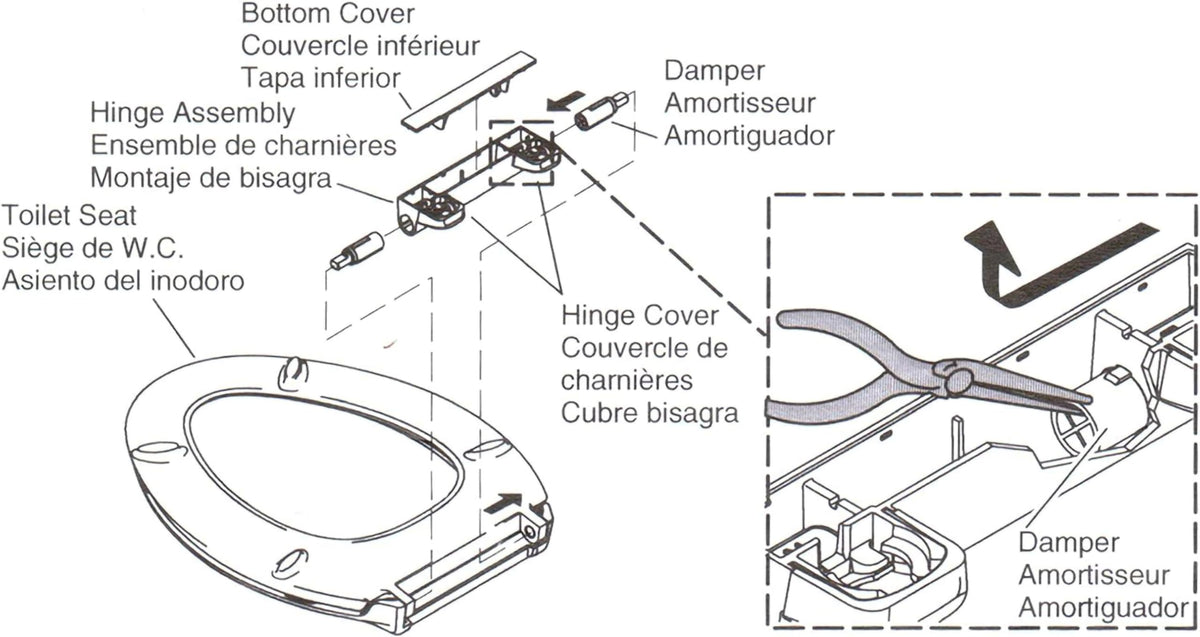 TECETOOL damper amortisseur 2; balanced closing for everyday use.
