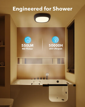 Tedmos moisture-resistant LED light ideal for humid bathrooms and laundry areas.