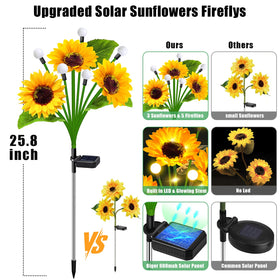 TEDOF sunflowers petals and leaves closeup highlights lifelike craftsmanship and garden charm.