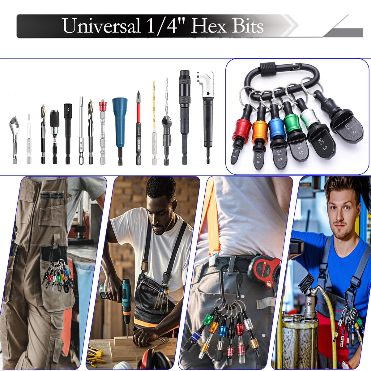 TeegRoow quick-release drill holder keeps bits organized and portable.