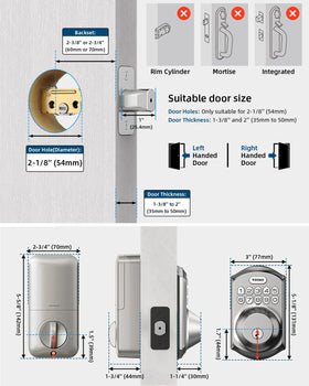 Aluminum alloy deadbolt core of TE001 for strength and reliability