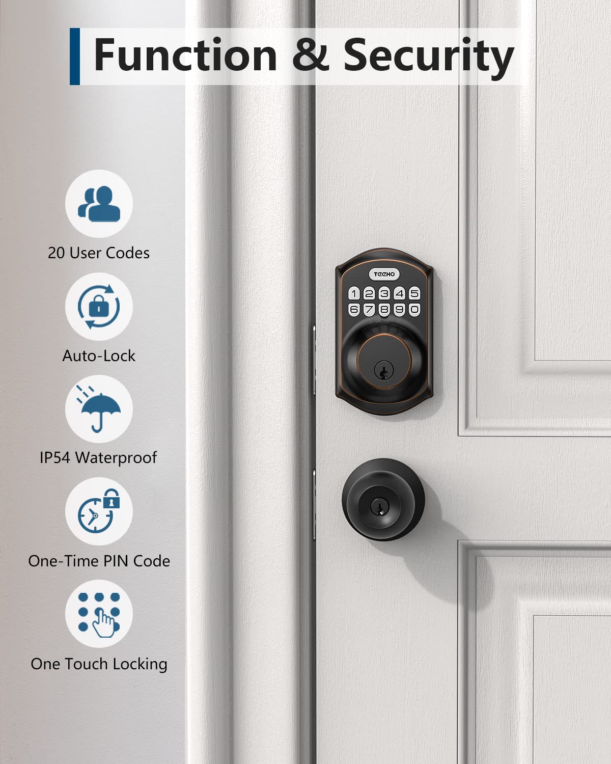 TEEHO TE001 IP54 weather resistance ready for outdoor use.
