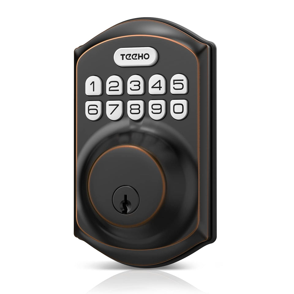 TEEHO TE001 keypad front door for quick, secure access.
