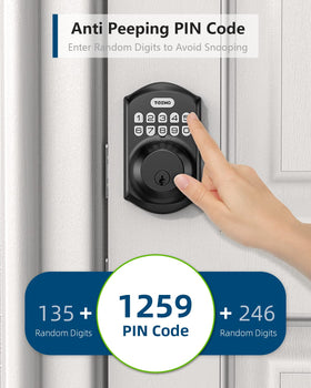 TEEHO TE001 security deadbolt provides reliable front-door protection.