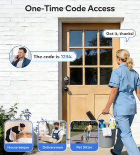TEEHO TE001K backlit keypad for easy night entry and clear visibility