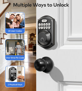 TEEHO TE001K handle-set installed for a sleek, durable entry.